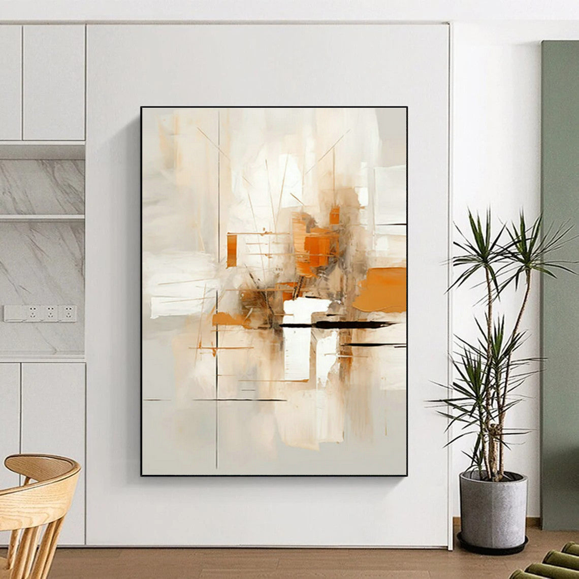 Minimalist Abstract Art for Scandinavian - Style Home & Contemporary Art Gallery DLZ1705