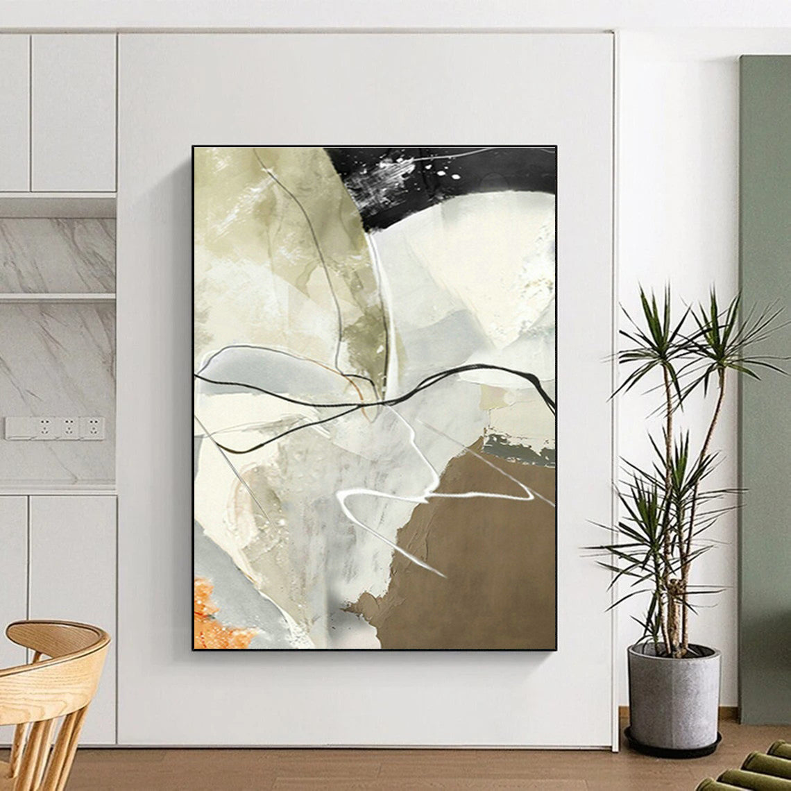 Line - Interwoven Abstract Art for Modern Office & Art Gallery DLZ1232