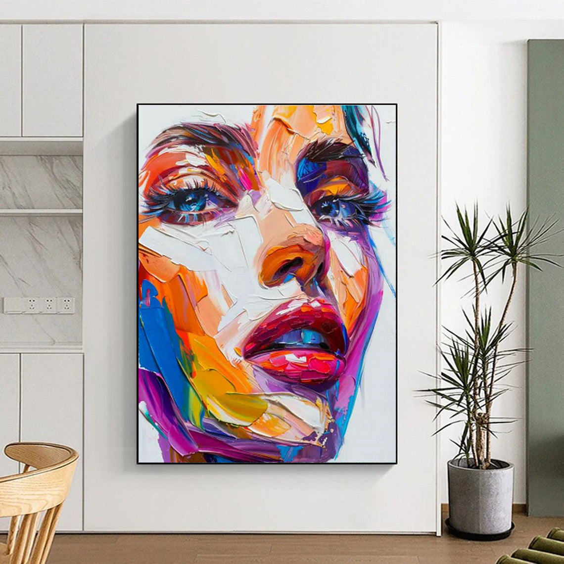 Colorful Portrait Art for Trendy Beauty Salon Waiting Areas DLZ0221