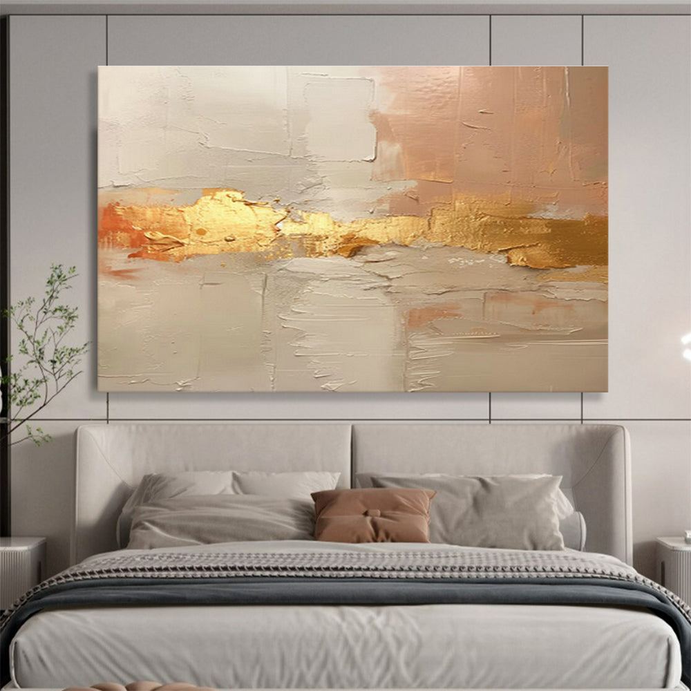 Pink - Gold Abstract for Glamorous Dressing Room DLZ3001