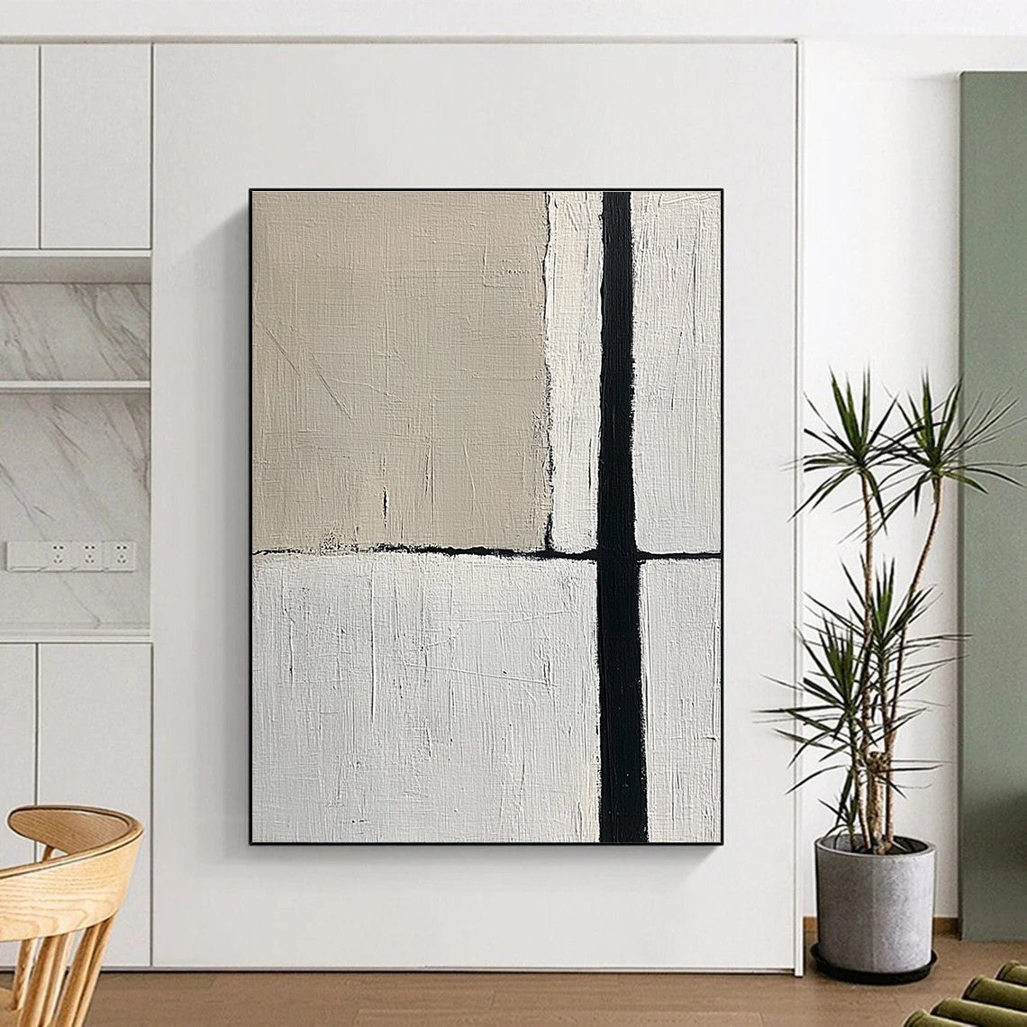 Minimalist Geometric in Black and White for Contemporary Office & Art Gallery STSC260