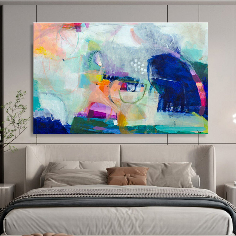 Colorful Geometric Abstract Art for Creative Workspaces DLZ2410