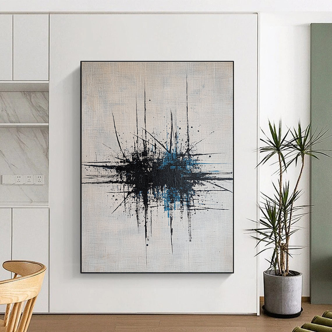 Splatter Abstract Art for Modern Art Gallery & Edgy Home Studio STSC189