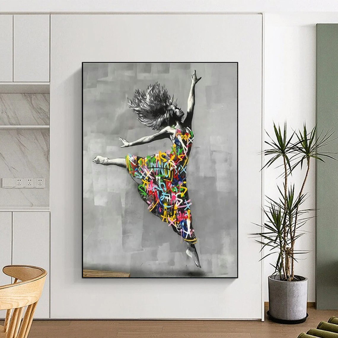 Graffiti - Style Dancer Art for Street Art Café & Dance Studio DLZ2305