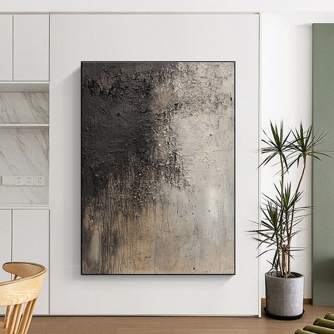 Textured Gray Abstract for Industrial - Chic Loft & Contemporary Gallery STSC632