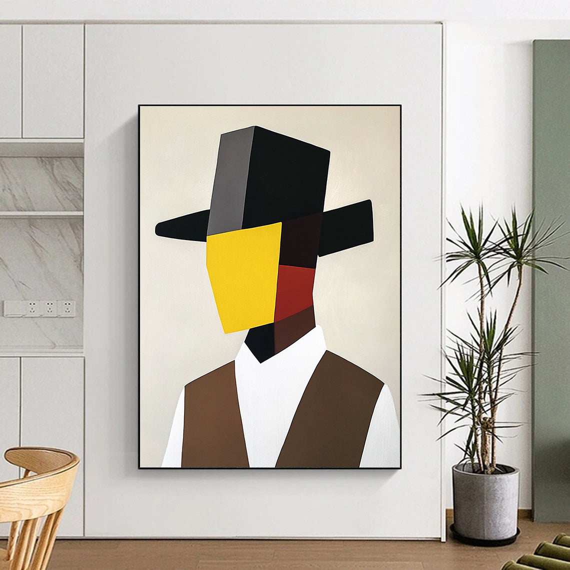 Cubist Portrait Art for Art Gallery & Creative Workplace STSC1082