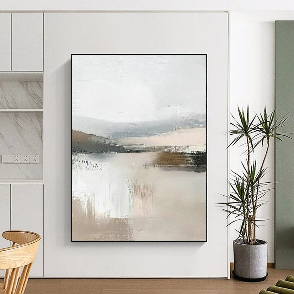 Minimalist Landscape Abstract Art for Modern Office Lounge & Zen - Themed Hotel Room DLZ0722