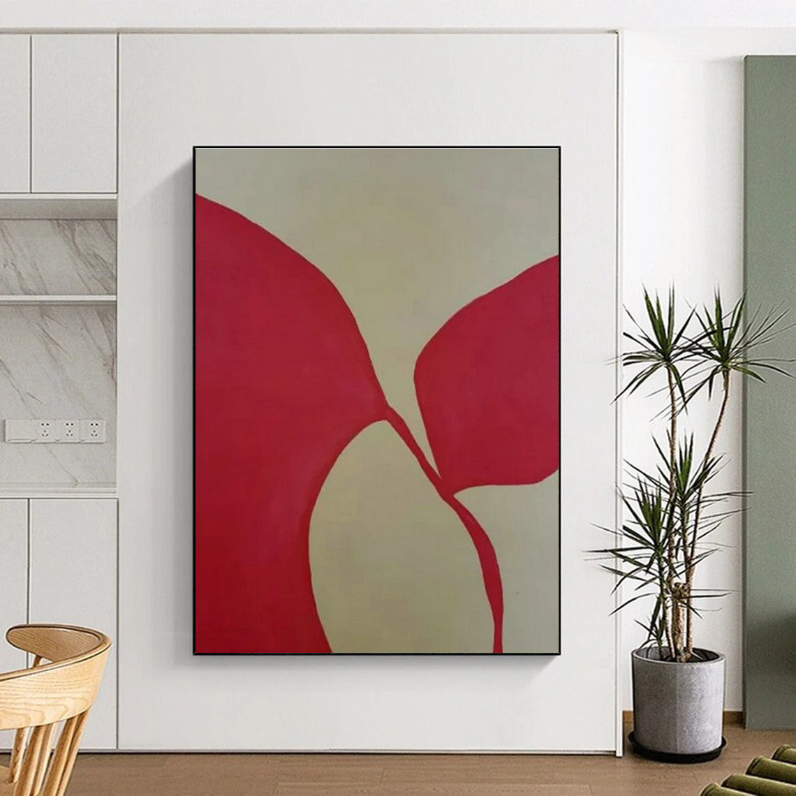 Red - Gold - White Geometric Art for Bohemian - Chic Home & Art Deco Gallery DLZ1895