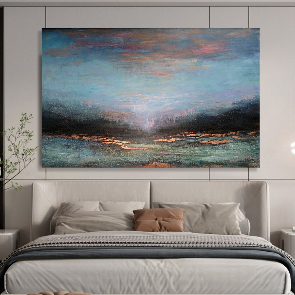 Dreamy Sea View Art for Coastal Spa Retreat Relaxation Areas DLZ3164