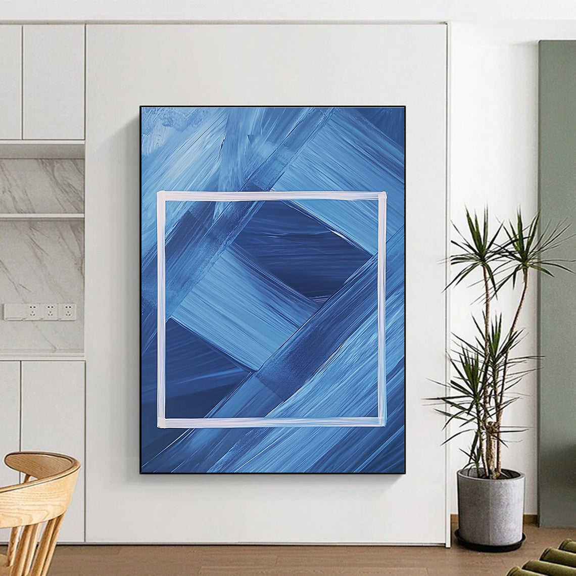 Minimalist Abstract Art for Scandinavian Office & Art Gallery STSC037