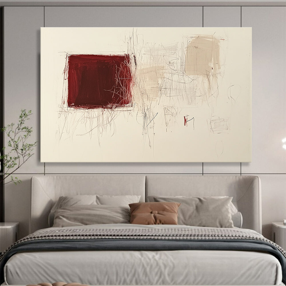 Expressive Abstract Art for Industrial Loft & Creative Workshop SC552