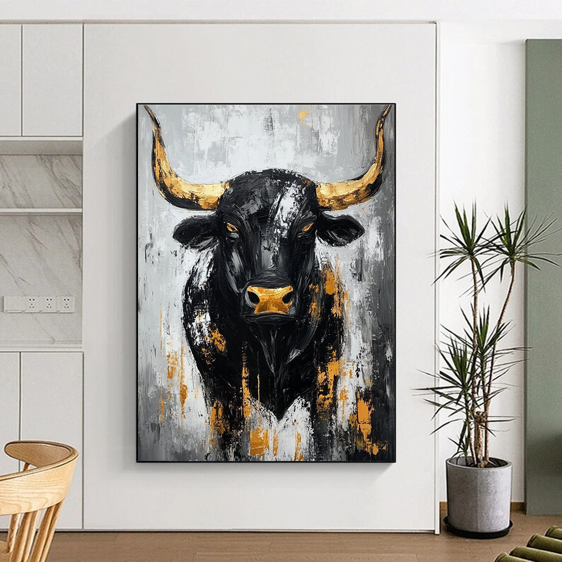 Powerful Animal Art for Steakhouse & Luxury Man Cave STSC027