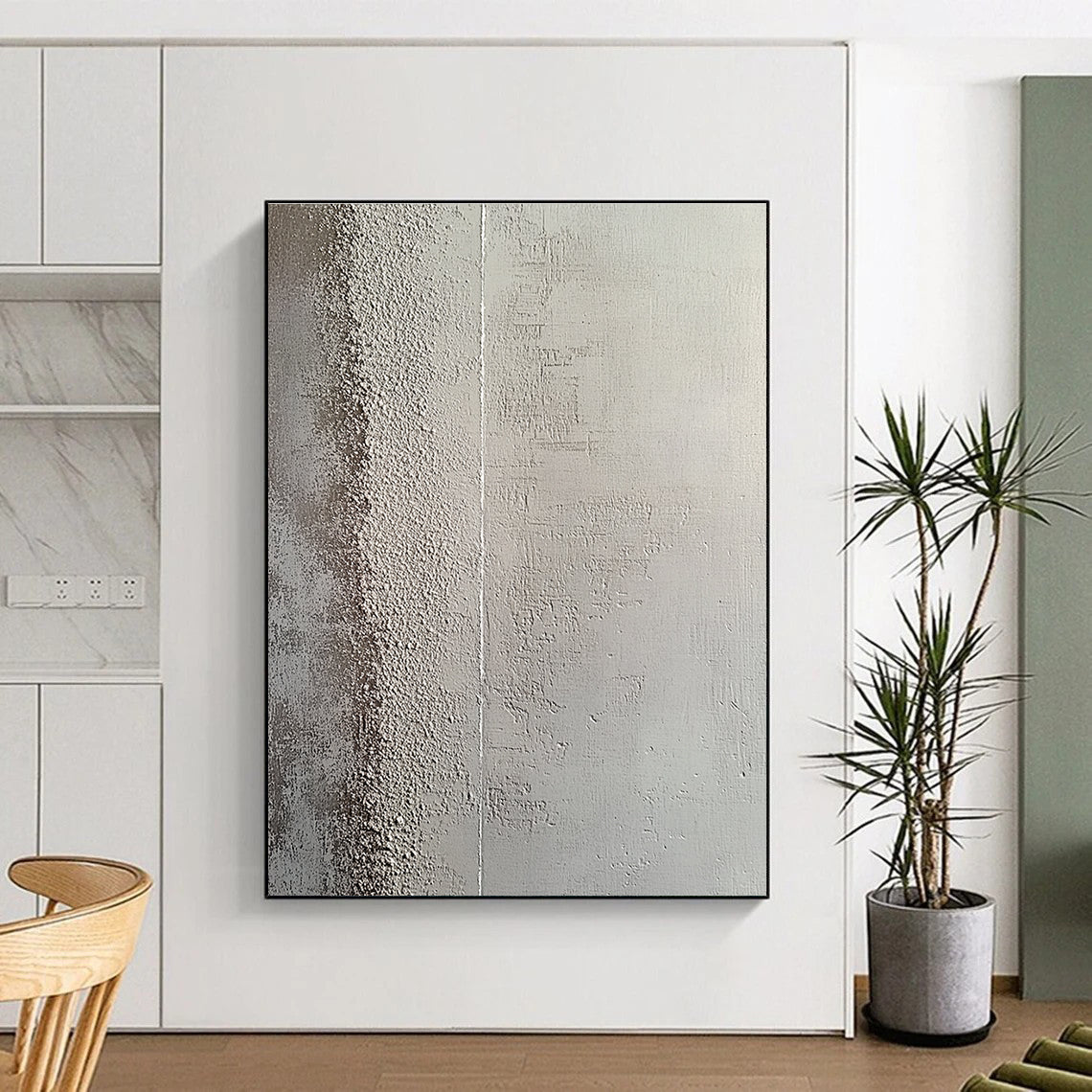 Textured Grey Wall Art for Industrial - Style Loft & Modern Art Gallery STSC1217