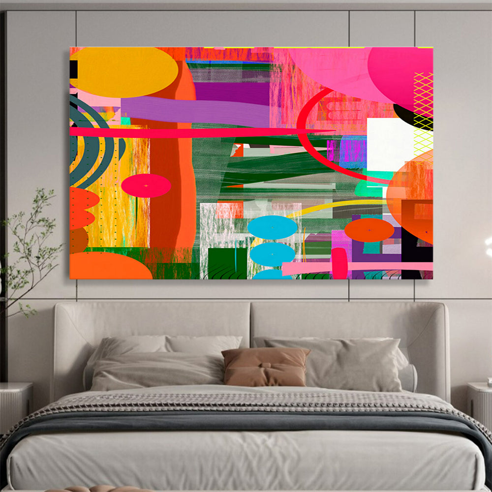 Colorful Geometric Abstract for Creative Playrooms DLZ2466