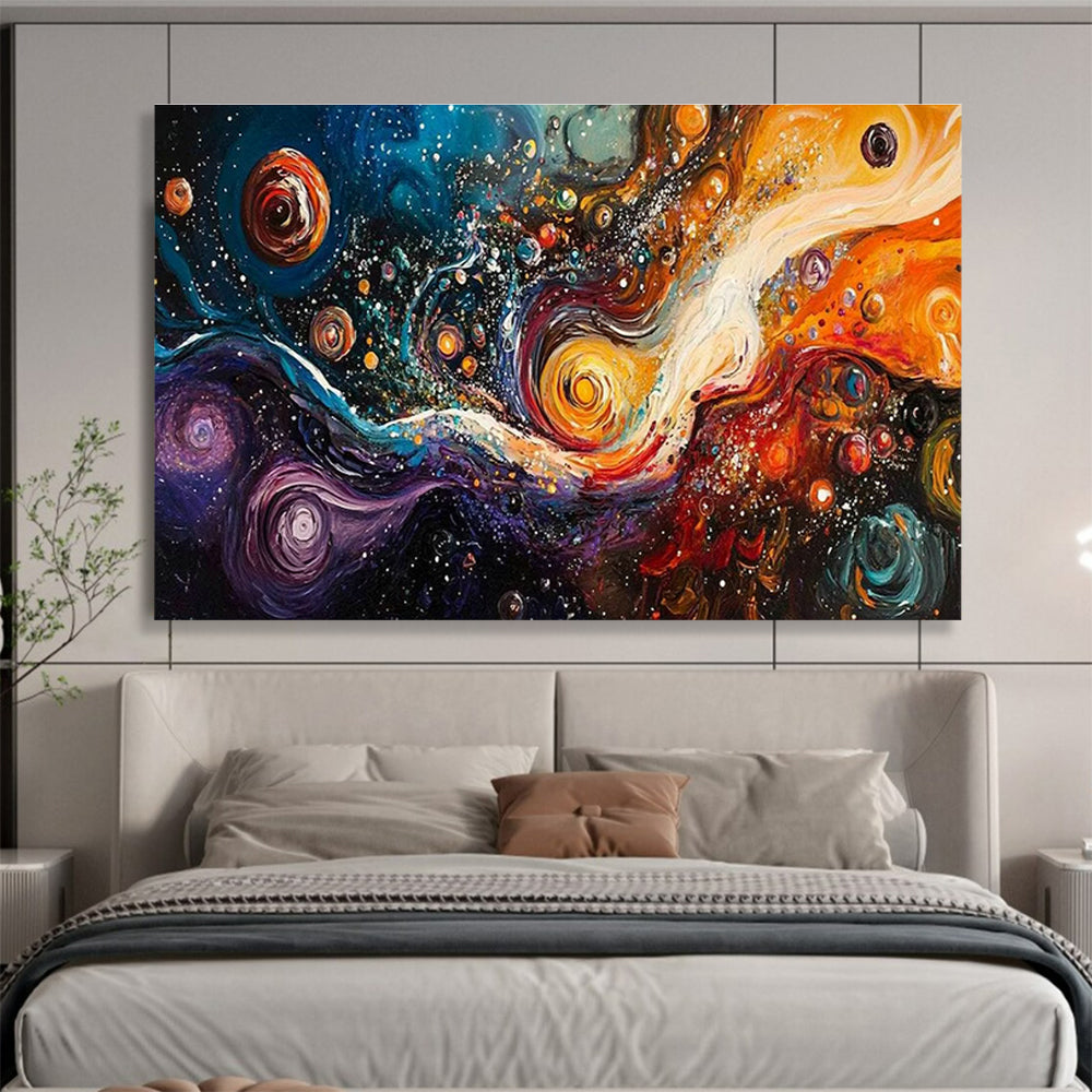 Cosmic Swirl Art for Sci - Fi - Themed Gaming Café Feature Walls DLZ3199