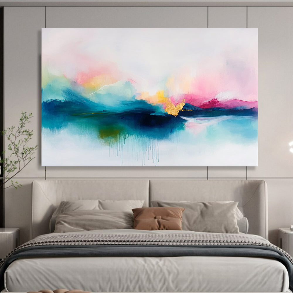 Colorful Abstract Sky Art for Bohemian Living Room & Creative Lounge SC383