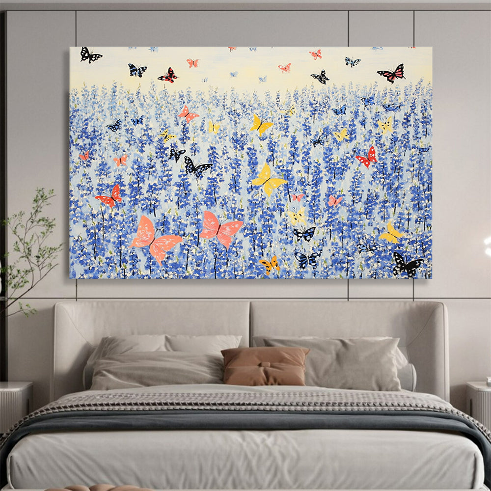Butterfly Field Art for Serene Garden Room & Children’s Playroom SC463