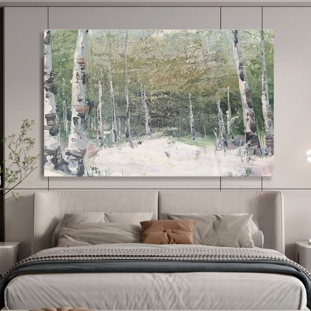 Textured Birch Trunks Art for Nature - Obsessed Study DLZ3013