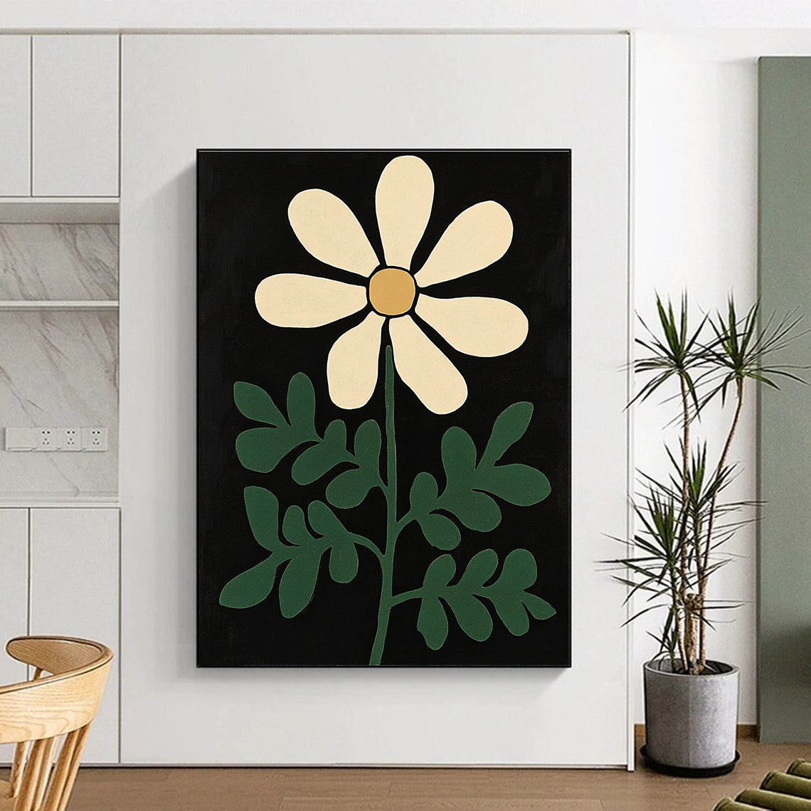 Grayish - Green Textured Background Art for Industrial - Style Restaurant & Modern Art Gallery STSC1300