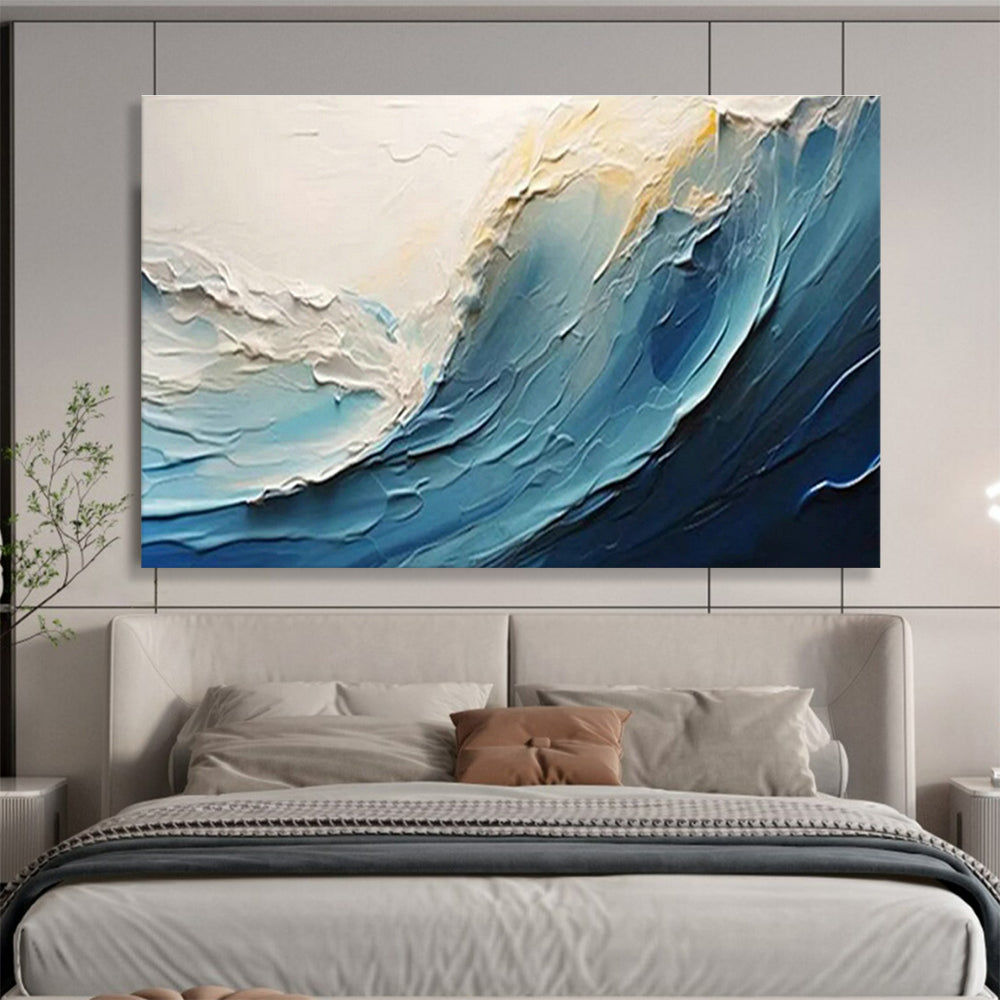 3D Wave Oil Painting Art for Nautical - Themed Bar DLZ2911