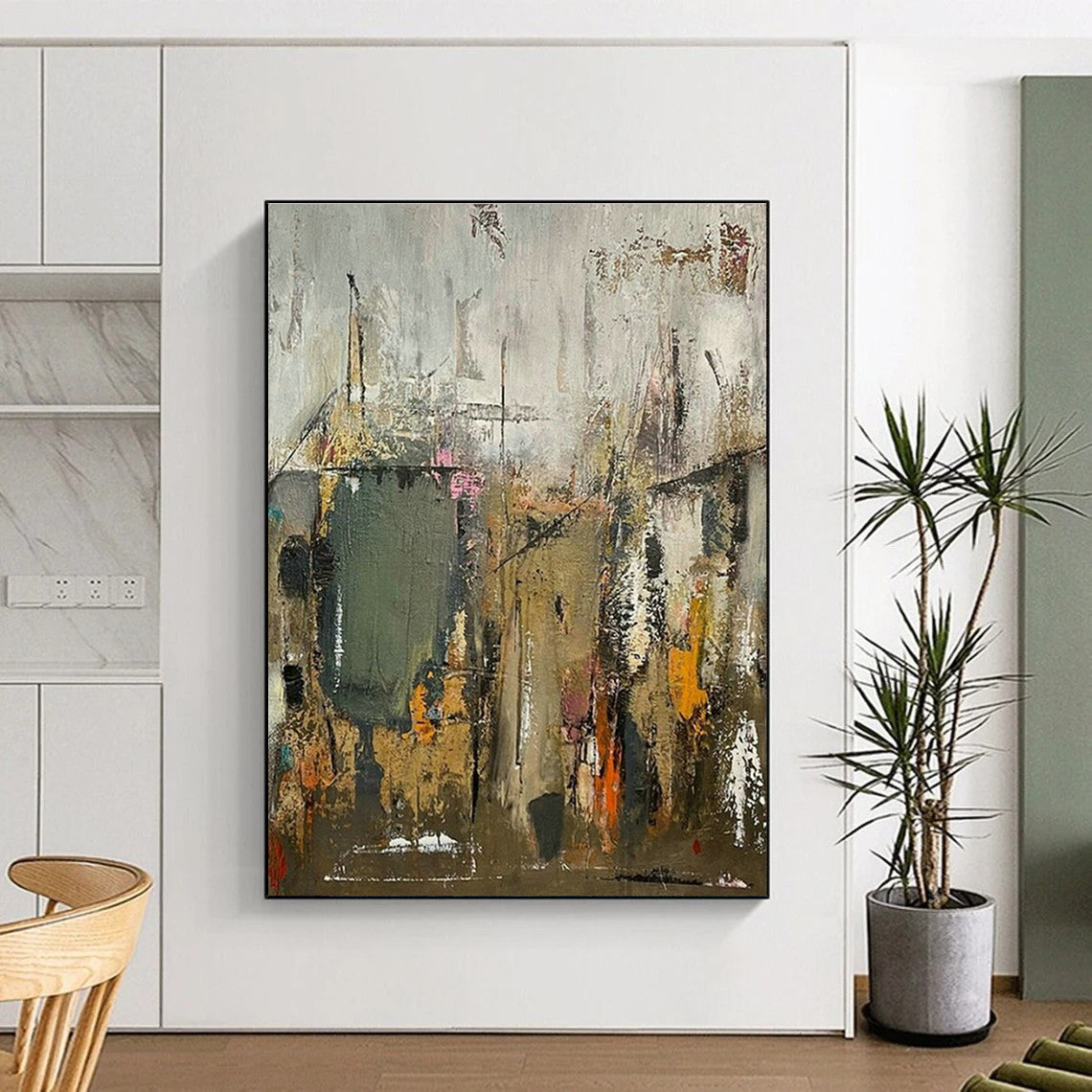 Industrial - Style Urban Abstract Art for Loft - Style Café & Creative Studio Break Area DLZ1602