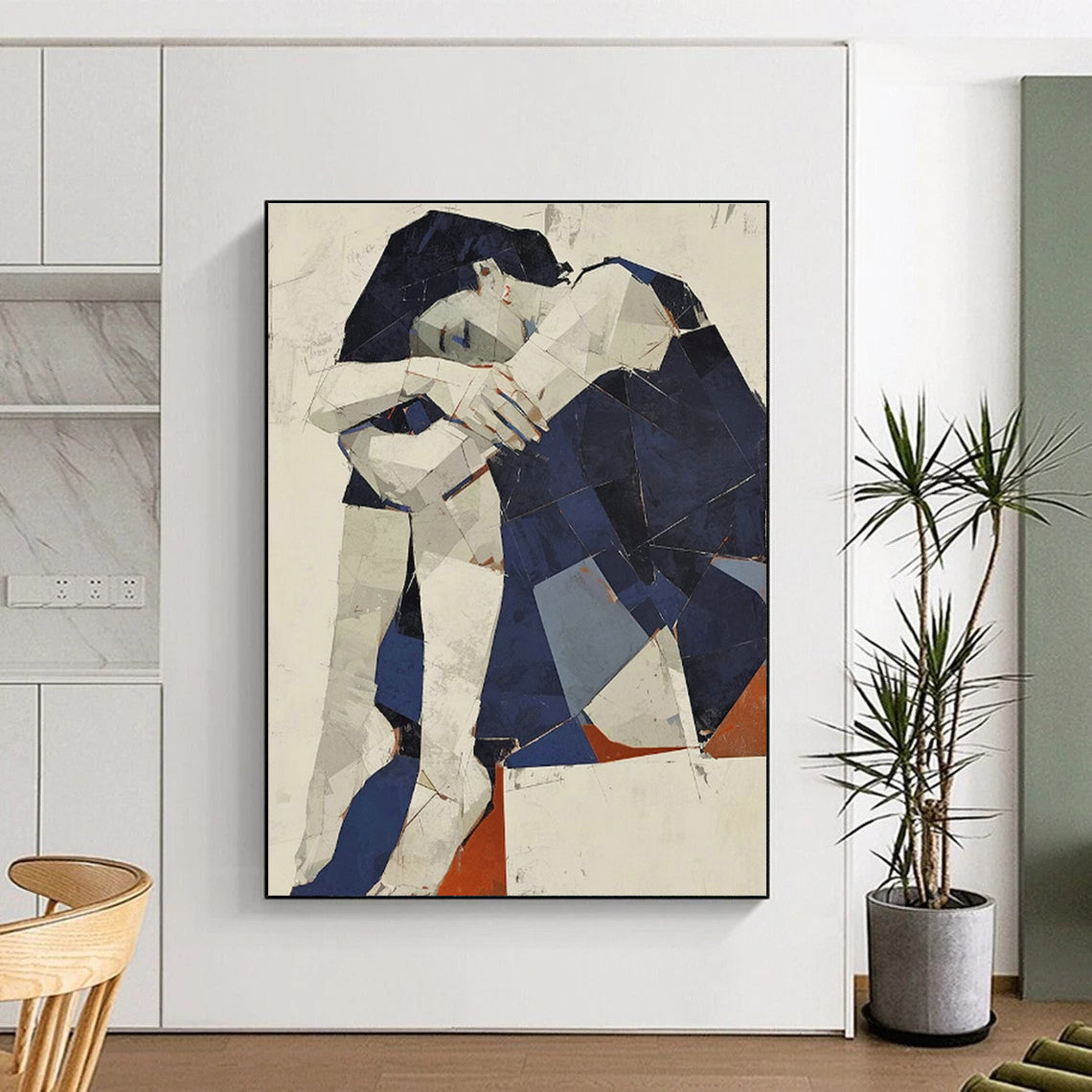 Cubist Figure Art for Studio Apartment & Art - Themed Café DLZ0592