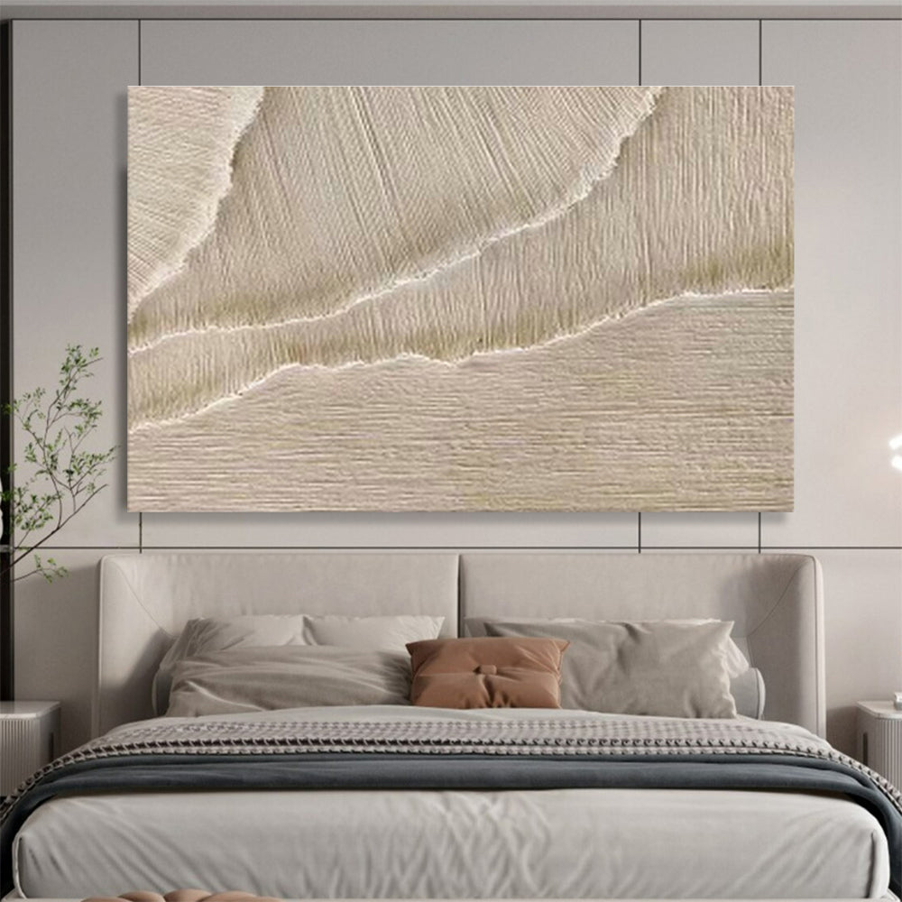 Beige Fabric - Texture Art for Cozy Reading Nooks DLZ2479