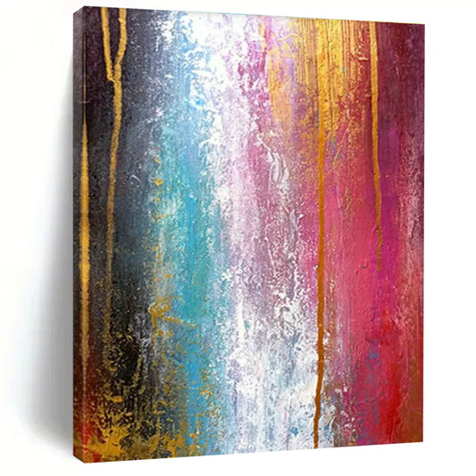 A Tapestry of Light and Life - Deconstructing a Gold-Accented Abstract