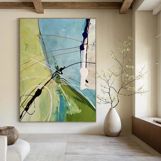 The Enigmatic Allure of Green Abstract Painting - Nature, Emotion, and Artistic Innovation