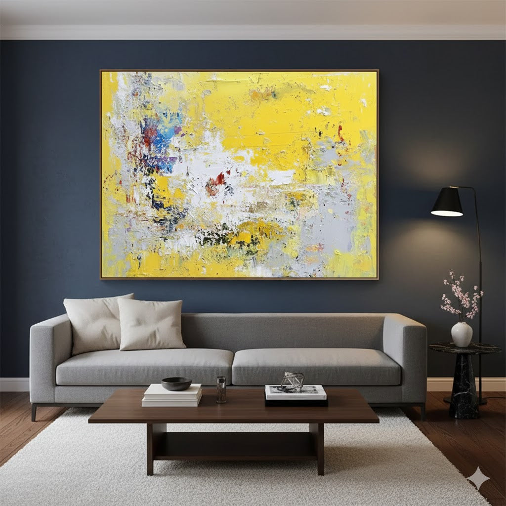 Unveiling the Vibrant Turmoil: A Deep Dive into Yellow Abstract Chaos Art