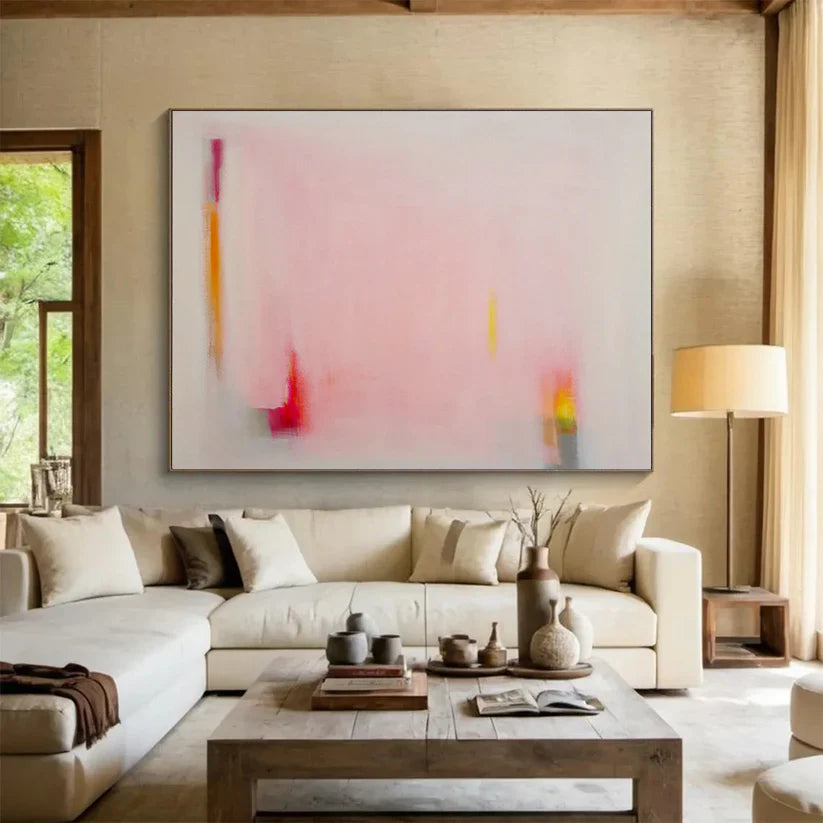 The Allure of Pink Abstract Painting: A Symphony of Emotion and Form