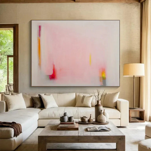 The Allure of Pink Abstract Painting: A Symphony of Emotion and Form