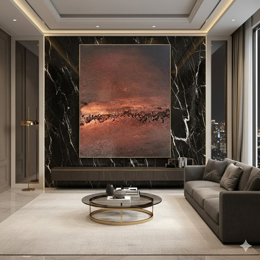 Earthy Depths: A Comprehensive Exploration of Brown - Texture Art for Rustic Steakhouse Dining Walls DLZ0190