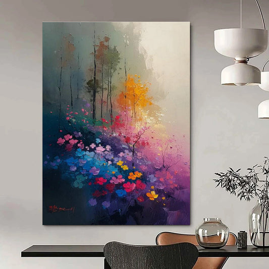 The Allure of Purple Abstract Painting - Artistic Inspirations and Contemporary Elegance