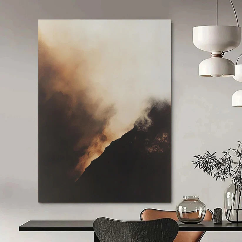 Exploring the Warmth and Mystery of Brown Abstract Art