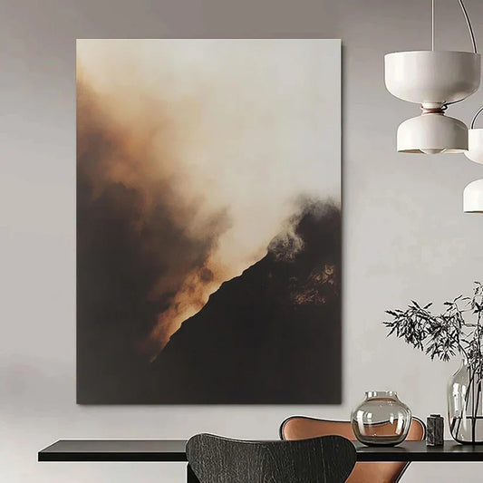 Exploring the Warmth and Mystery of Brown Abstract Art