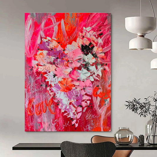 The Vibrant Power of Red Abstract Painting - Emotion, Energy, and Artistic Expression