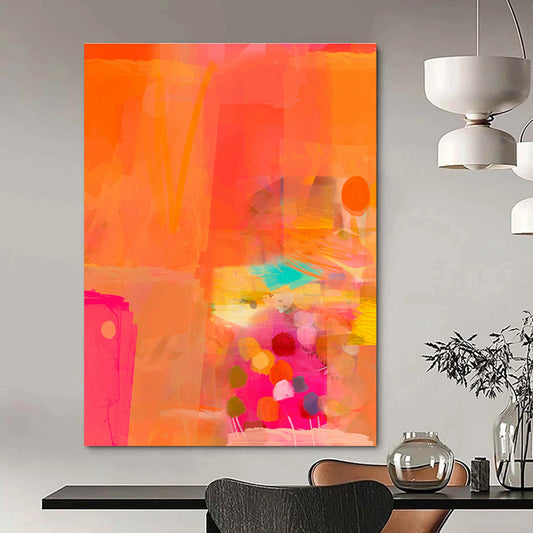 The Radiant World of Orange Abstract Art - A Journey Through Color, Spirit, and Creativity