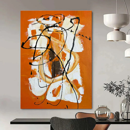 The Allure of Orange Abstract Art: Exploring Vibrancy and Emotion