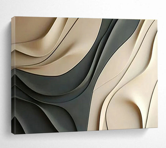 Curved 3D Art for Modern Office Lounge DLZ2907