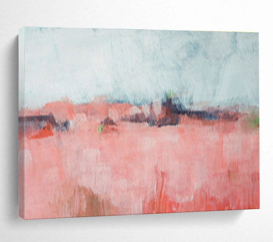 Pink - Field Abstract Landscape Art for Playful Kids’ Room DLZ2800