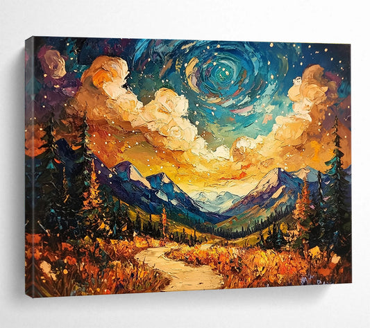 Magical Mountain Art for Cabin & Fantasy - Themed Library SC564