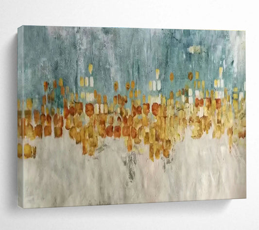 City Skyline Silhouette Art for Industrial - Chic Loft Living Rooms DLZ3225