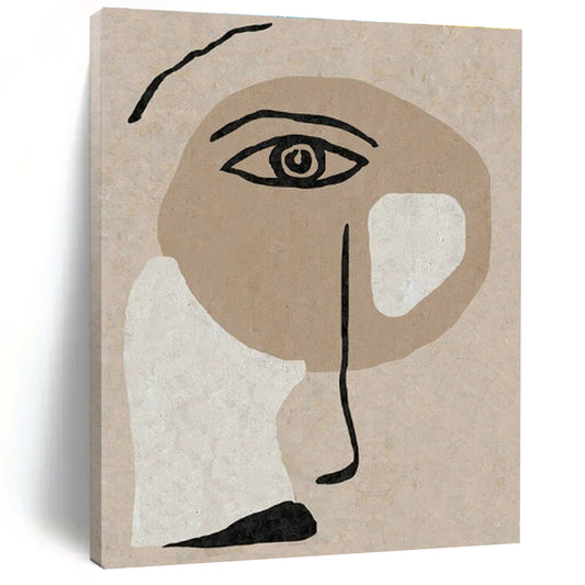 Abstract Face Art for Bohemian Café & Art - Inspired Bedroom DLZ2051