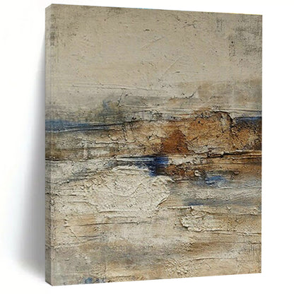 Gray - White - Brown - Blue Textured Art for Eclectic Home Decor & Modern Art Lounge DLZ1866