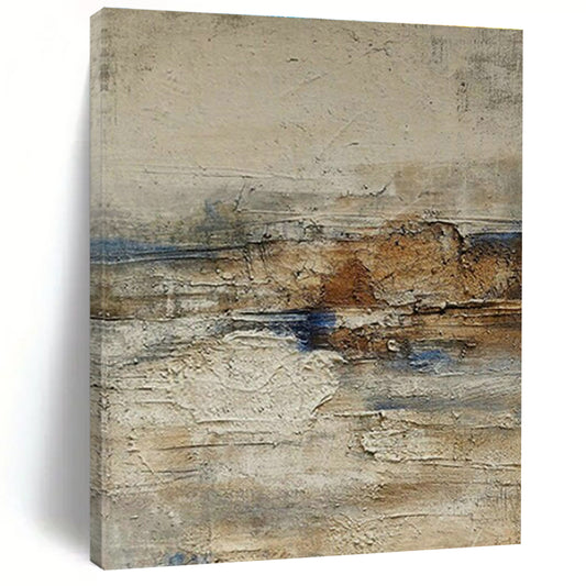 Gray - White - Brown - Blue Textured Art for Eclectic Home Decor & Modern Art Lounge DLZ1866