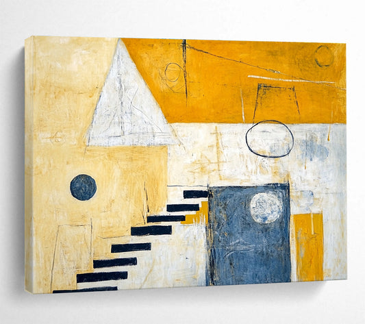 Minimalist Geometric Forms Art for Scandinavian - Style Home & Minimalist Gallery SC392