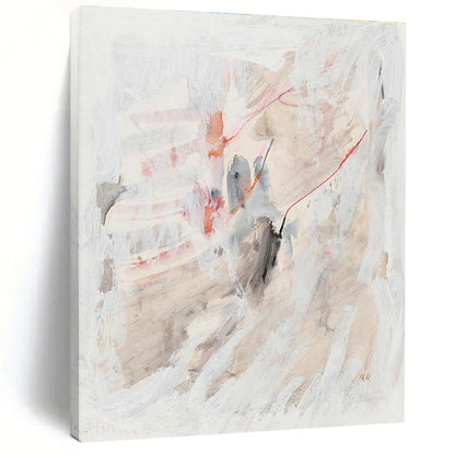 Soft Color Abstract Art for Minimalist Bedroom & Calming Yoga Studio DLZ2230