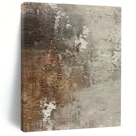 Brown - Gray Abstract Art for Sophisticated Whiskey Bar Tasting Areas DLZ0198
