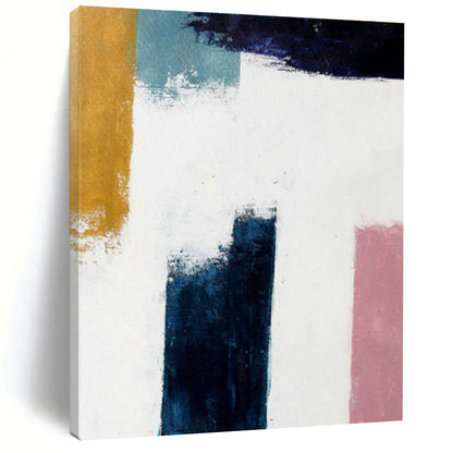 Color - Block Abstract Art for Minimalist Home Office Desksides DLZ0037